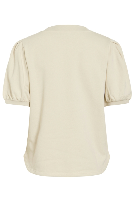 Vila beige dames t-shirt | Achteraanzicht
