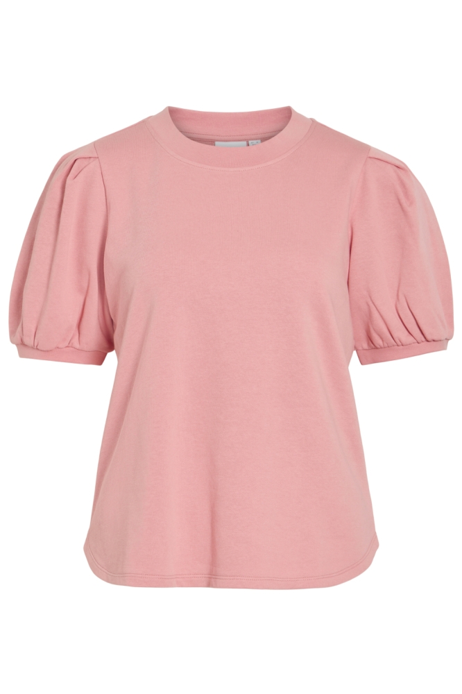 Vila roze dames t-shirt | Vooraanzicht