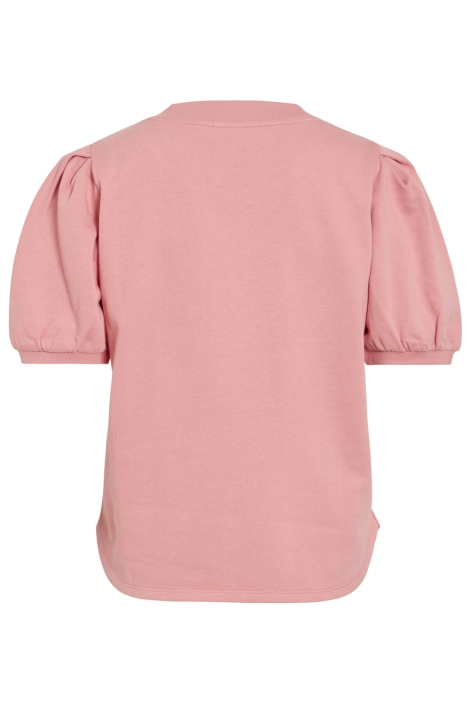 Vila roze dames t-shirt | Achteraanzicht