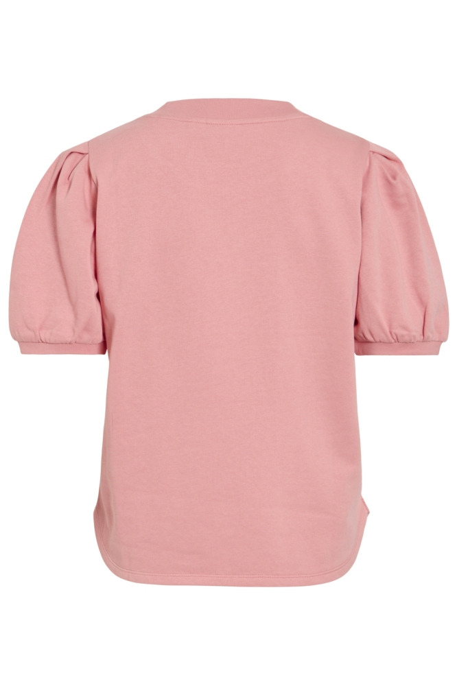 Vila roze dames t-shirt | Achteraanzicht