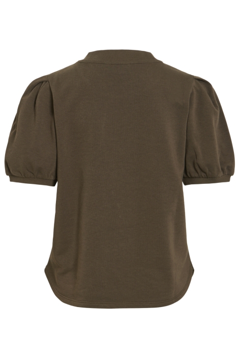 Vila bruine dames t-shirt | Achteraanzicht