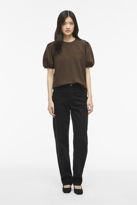 Vila bruine dames t-shirt | Model