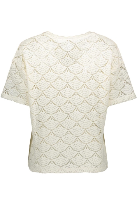 Vila beige dames t-shirt | Achteraanzicht