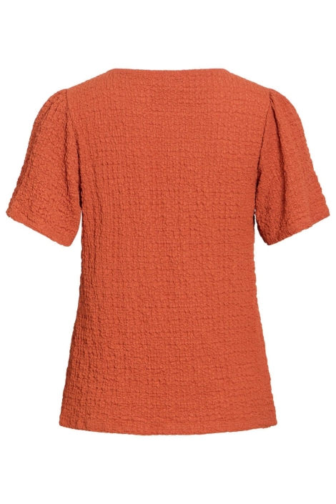 Vila oranje dames t-shirt | Achteraanzicht