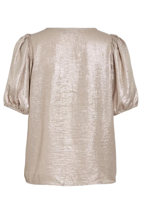 Vila beige dames t-shirt | Achteraanzicht