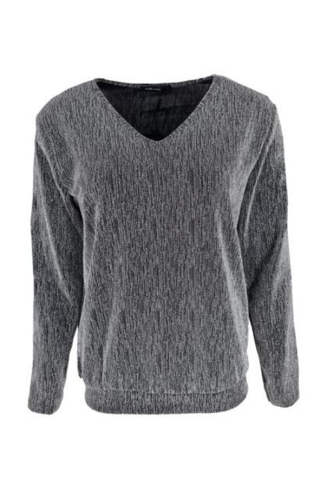 FOS Amsterdam zilveren dames t-shirt | Vooraanzicht