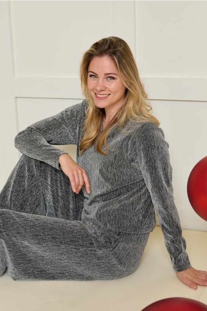 FOS Amsterdam zilveren dames t-shirt | Model