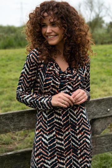 FOS Amsterdam T-shirt ANNA PIJL 6717 430 PETROL