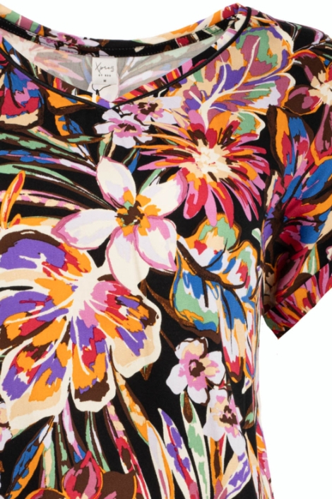 NED zwarte dames t-shirt | Close up