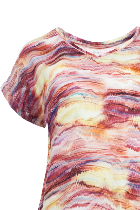 NED roze dames t-shirt | Close up