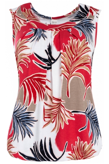 NED Top DAFNE SL CORAL FERN TRICOT 26S5 X1953 02 402 CORAL