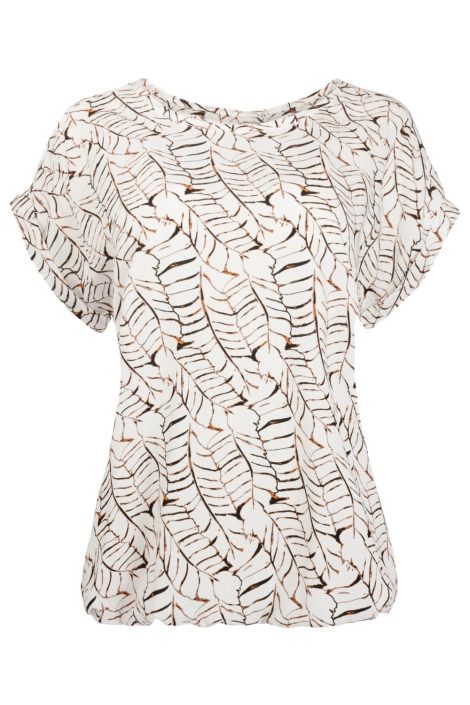 NED ecru dames t-shirt | Vooraanzicht