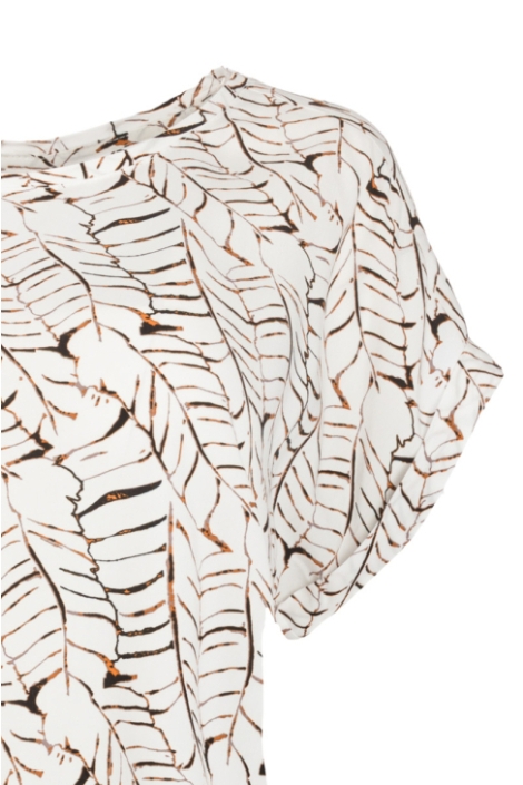 NED ecru dames t-shirt | Close up