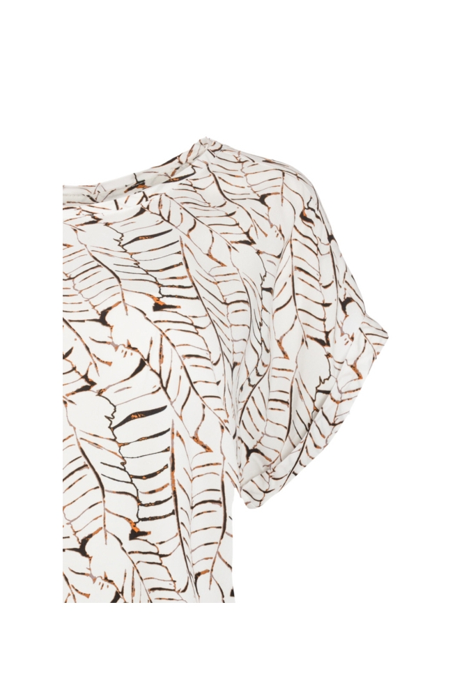 NED ecru dames t-shirt | Close up