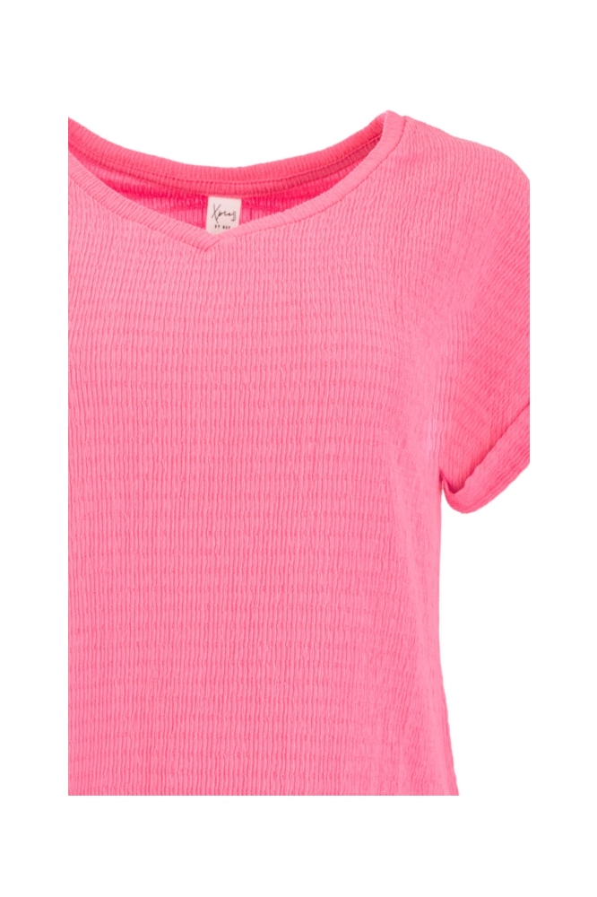 NED roze dames t-shirt | Close up