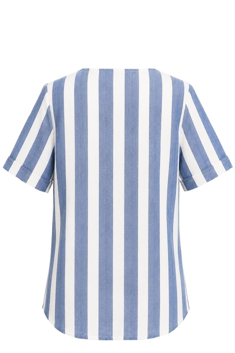 NED blauwe dames t-shirt | Achteraanzicht