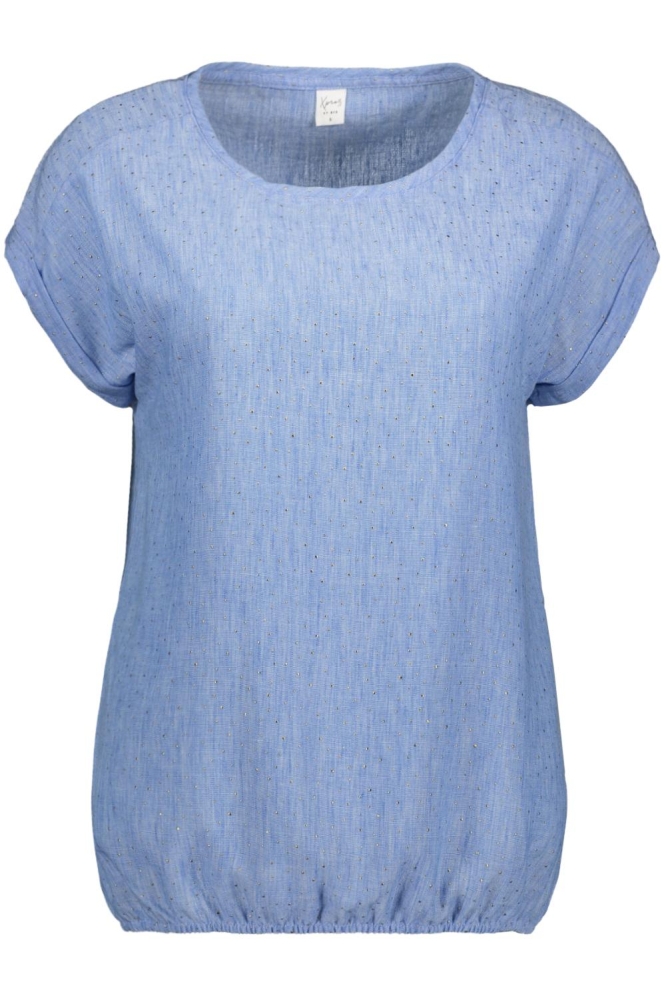 NED blauwe dames t-shirt | Vooraanzicht