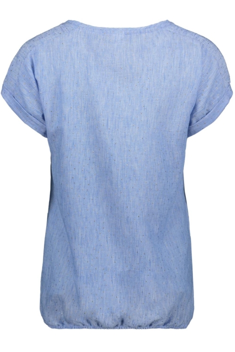 NED blauwe dames t-shirt | Achteraanzicht