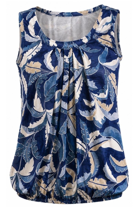NED blauwe dames top | Vooraanzicht