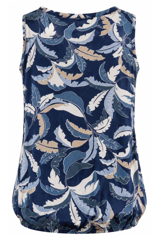 NED blauwe dames top | Achteraanzicht