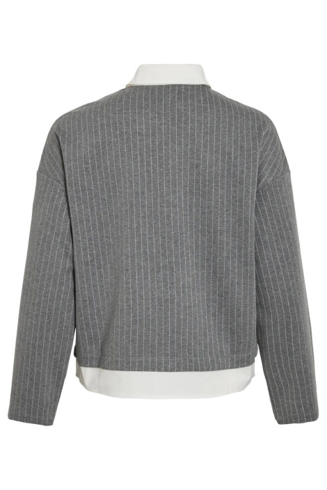 Vila grijze dames sweater | Achteraanzicht