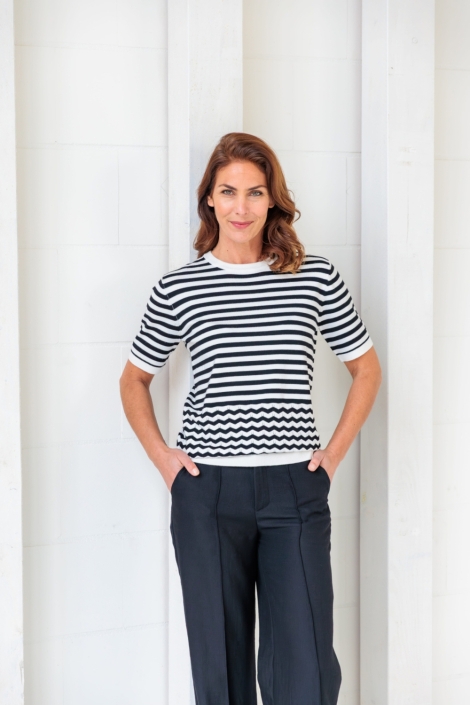 NED witte dames t-shirt | Vooraanzicht