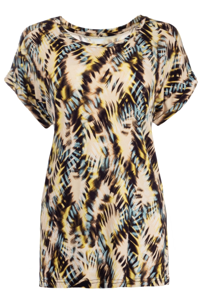 NED multi color dames t-shirt | Vooraanzicht