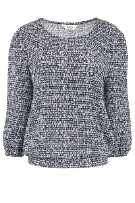 NED blauwe dames t-shirt | Vooraanzicht