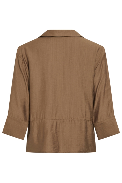 Vila bruine dames blouse | Achteraanzicht