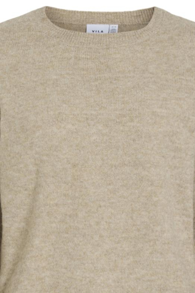 Vila beige dames trui | Close up
