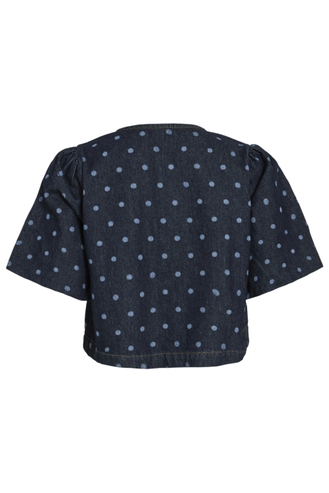 Vila blauwe dames blouse | Achteraanzicht