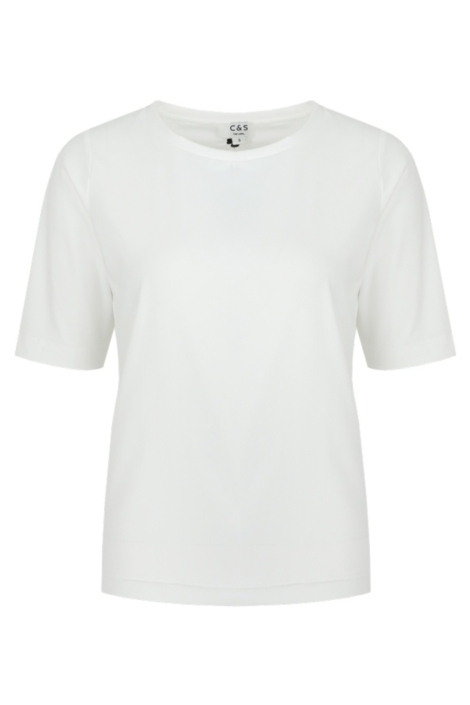 C&S The Label witte dames t-shirt | Vooraanzicht