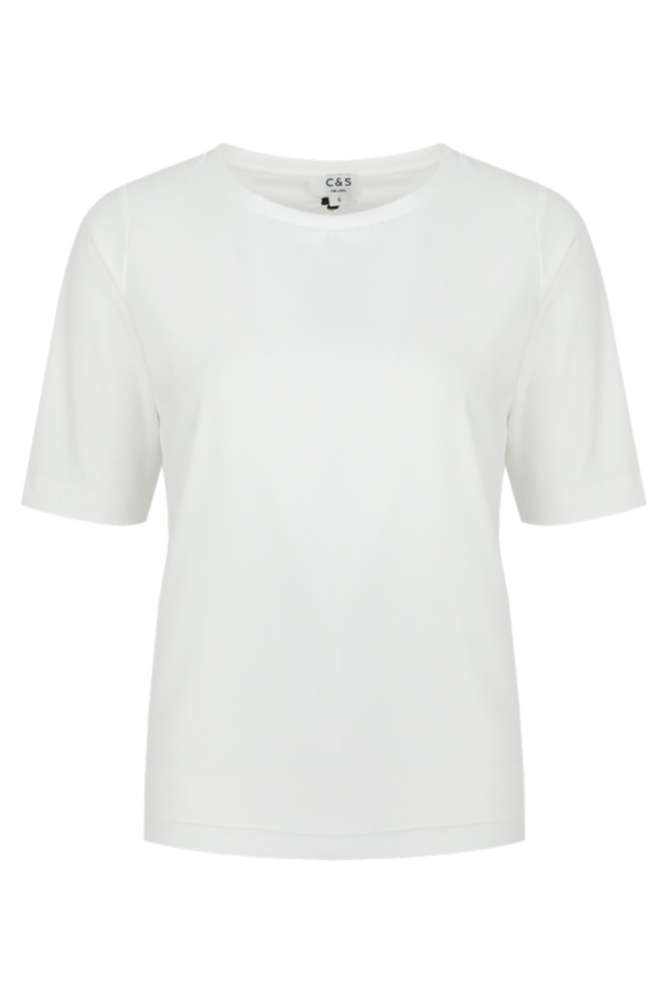 C&S The Label witte dames t-shirt | Vooraanzicht