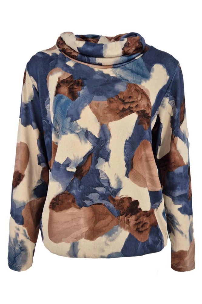 FOS Amsterdam blauwe dames trui | Vooraanzicht