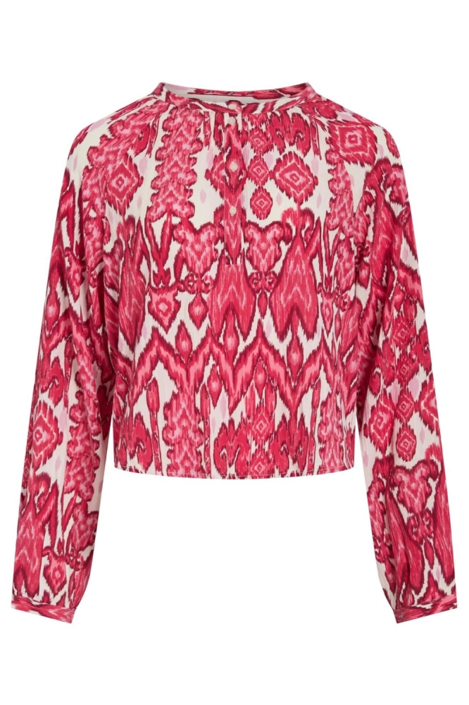 Vila roze dames blouse | Vooraanzicht