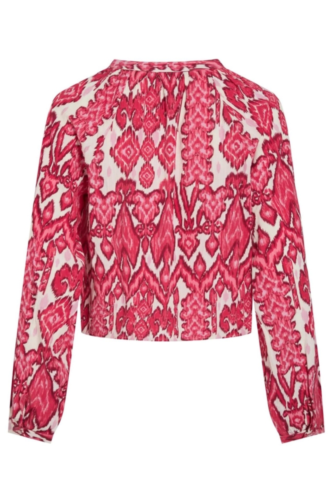 Vila roze dames blouse | Achteraanzicht