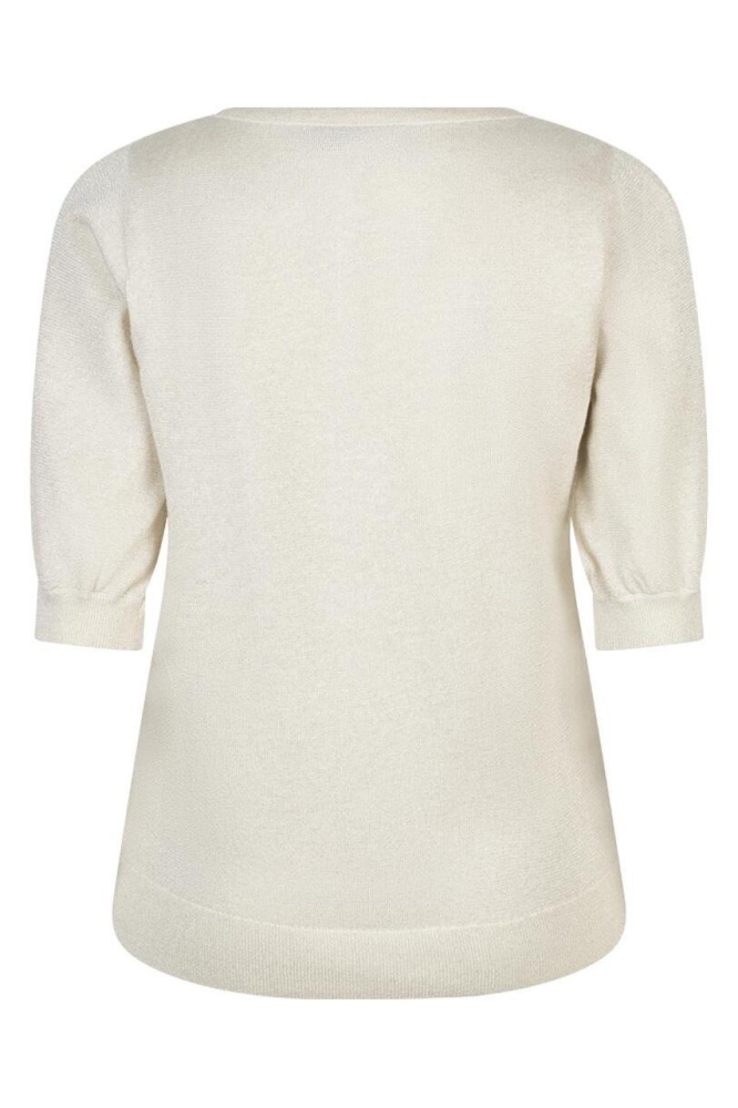 Red Button beige dames t-shirt | Achteraanzicht