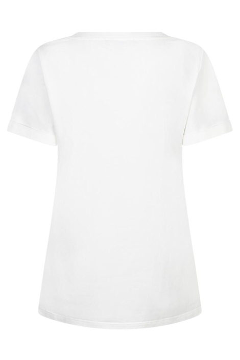 Red Button witte dames t-shirt | Achteraanzicht