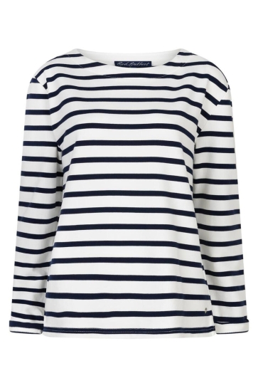 Red Button T-shirt TERRY STRIPE WITHOUT LOGO SRB4753A Dark Blue
