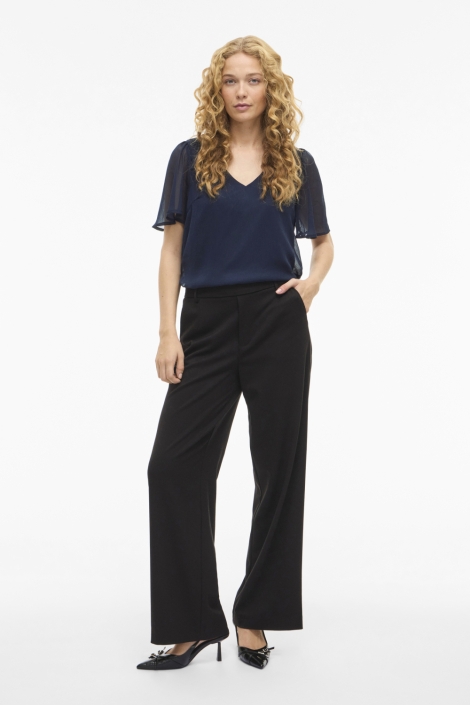 Vila blauwe dames t-shirt | Model