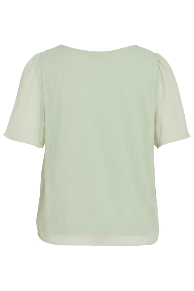 Vila groene dames t-shirt | Achteraanzicht