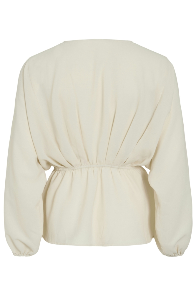 Vila beige dames blouse | Achteraanzicht