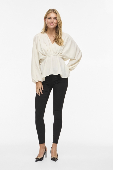 Vila beige dames blouse | Model