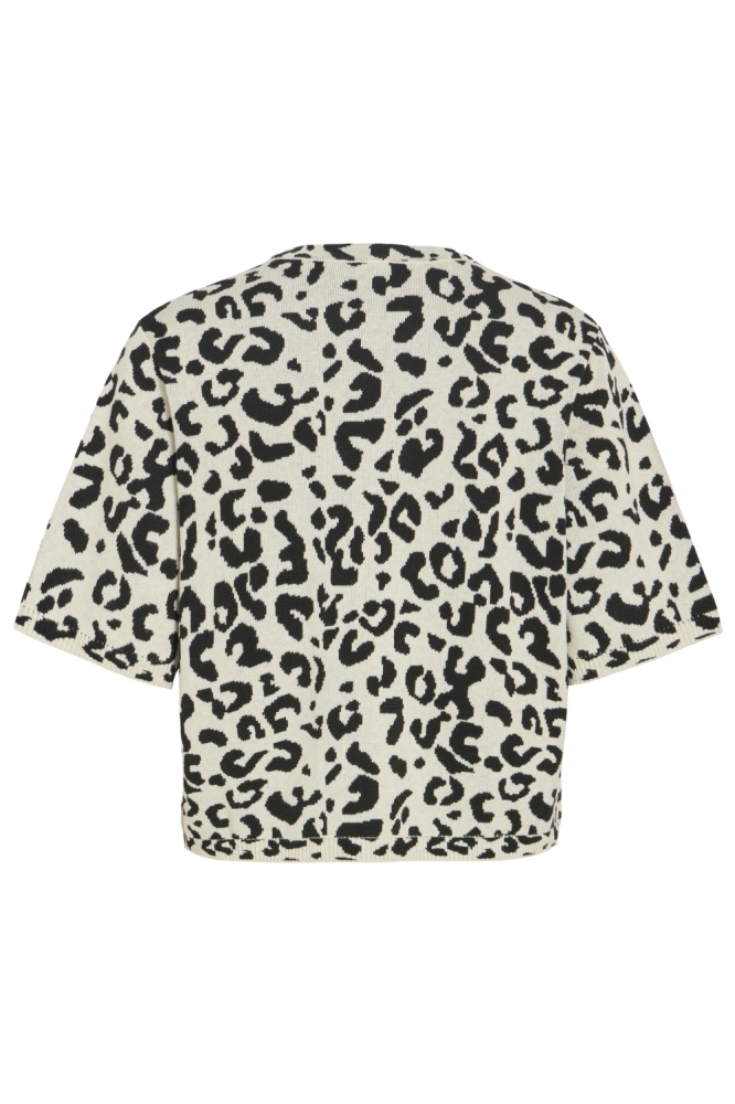 Vila beige dames t-shirt | Achteraanzicht