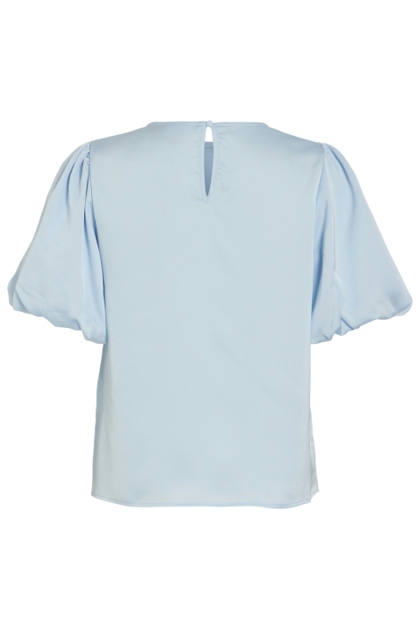 Vila blauwe dames t-shirt | Achteraanzicht