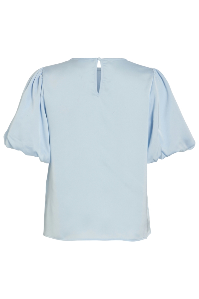 Vila blauwe dames t-shirt | Achteraanzicht
