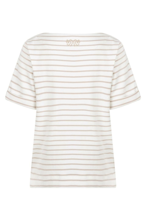 Red Button witte dames t-shirt | Achteraanzicht