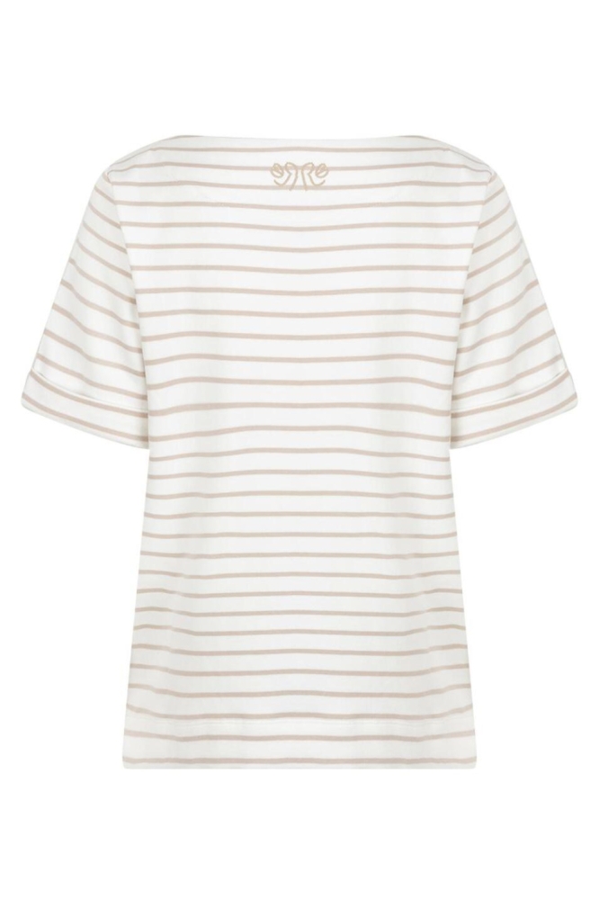 Red Button witte dames t-shirt | Achteraanzicht