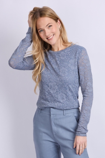 C&S The Label T-shirt TROY TOP 26VFC03 607 LIGHT JEANS BLUE