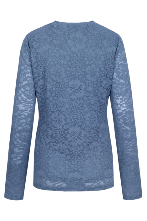 C&S The Label blauwe dames t-shirt | Achteraanzicht